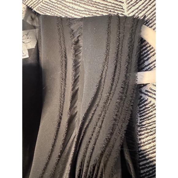 Badgley Mischka Black Sleeveless Pleated Neck Sheath Dress Size L - Picture 5 of 9